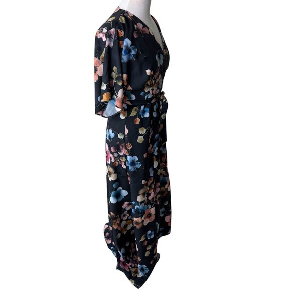 HUTCH Anthropologie Monaco Wrapped Floral Maxi Dress Size Small - Picture 9 of 12